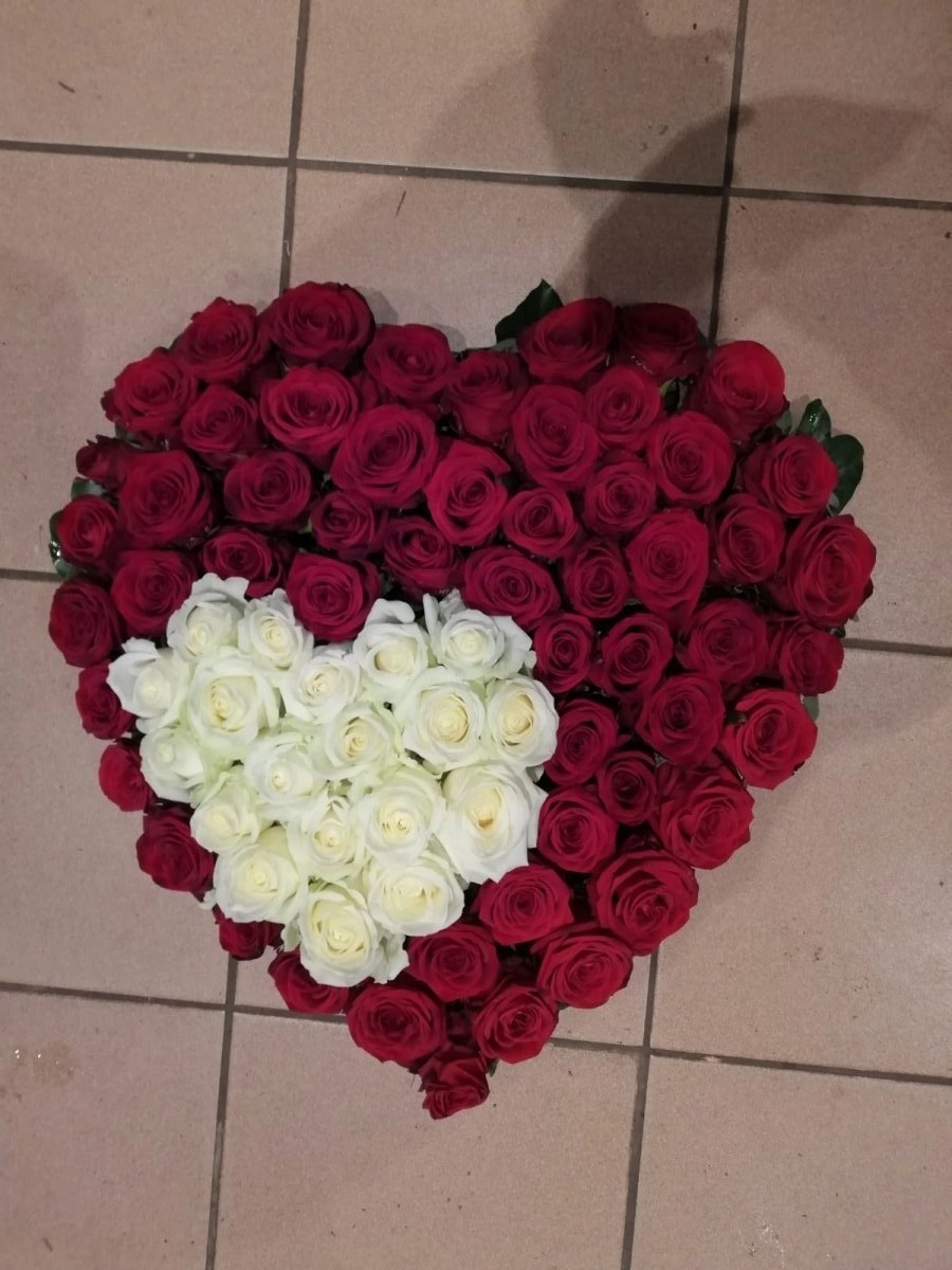 hart-wit-rood-rozen